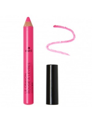 CRAYON "JUMBO" ROUGE A LEVRES ROSE BONBON MAT A L'HUILE VEGETALE DE JOJOBA BIO AVRIL