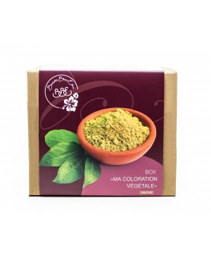 BOX "MA COLORATION VÉGÉTALE" MARRON FONCÉ REFLETS CHOCOLAT [INITIÉ] BBE BEAUTE BIEN ETRE 18 PIÈCES